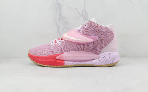 耐克Nike Zoom KD 14莆田天花板纯原复刻版本杜兰特14代粉红色实战篮球鞋内置气垫原档案数据开发 货号：DC9380-600