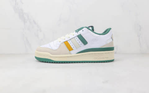 阿迪达斯Adidas originals Forum 84 low纯原版本Forum84白绿色复古板鞋 阿迪达斯Forum84复古球鞋 货号：HR1527