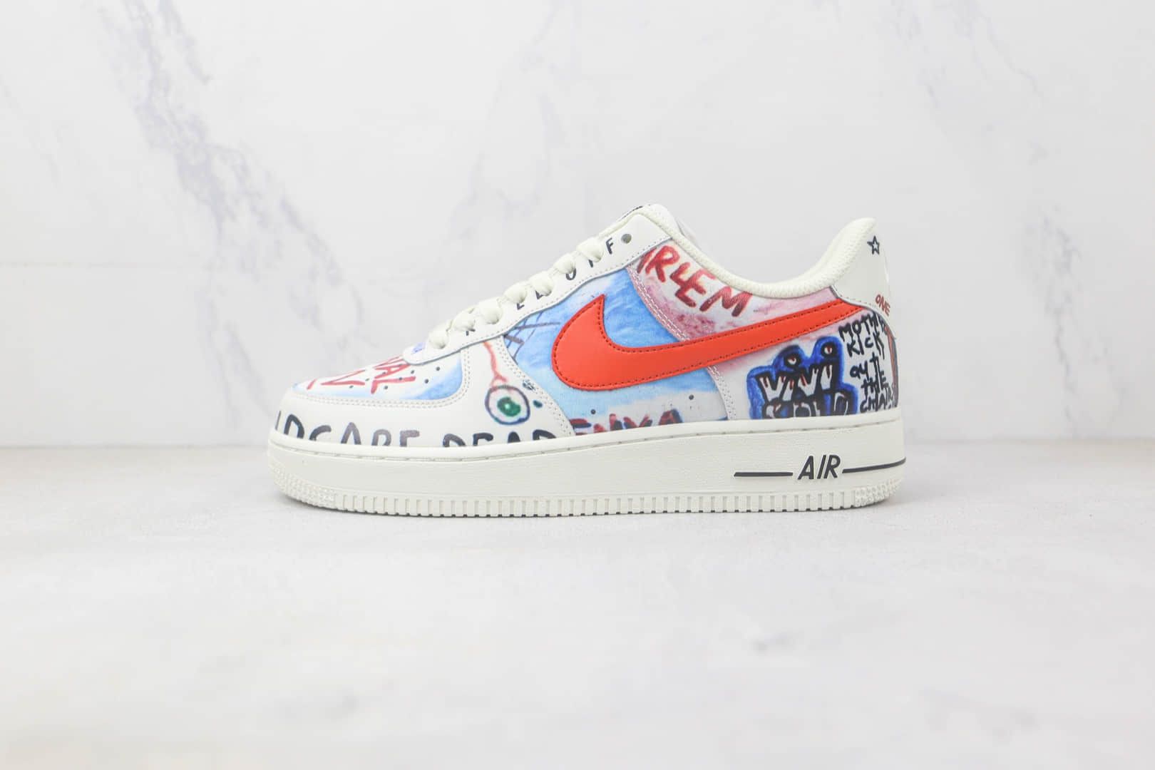 耐克Nike Air Force 1 Low 07纯原版本低帮空军一号热带雨林涂鸦配色板鞋 耐克空军一号定制款 货号:GT6969-198