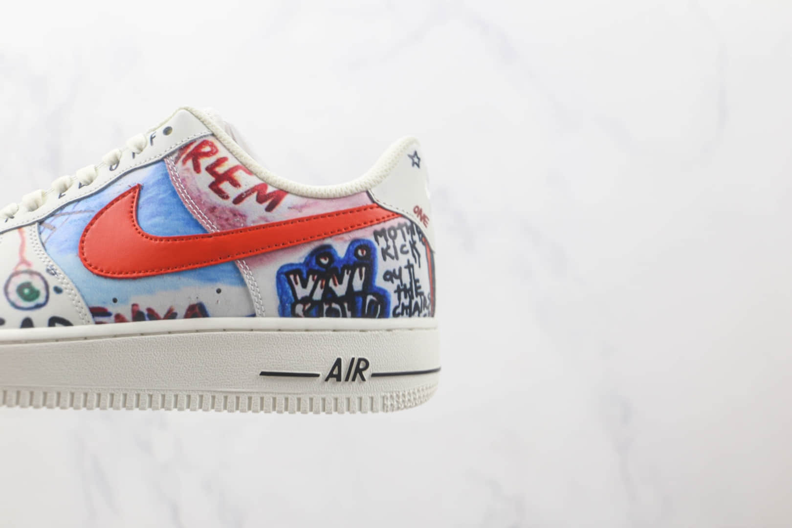 耐克Nike Air Force 1 Low 07纯原版本低帮空军一号热带雨林涂鸦配色板鞋 耐克空军一号定制款 货号:GT6969-198