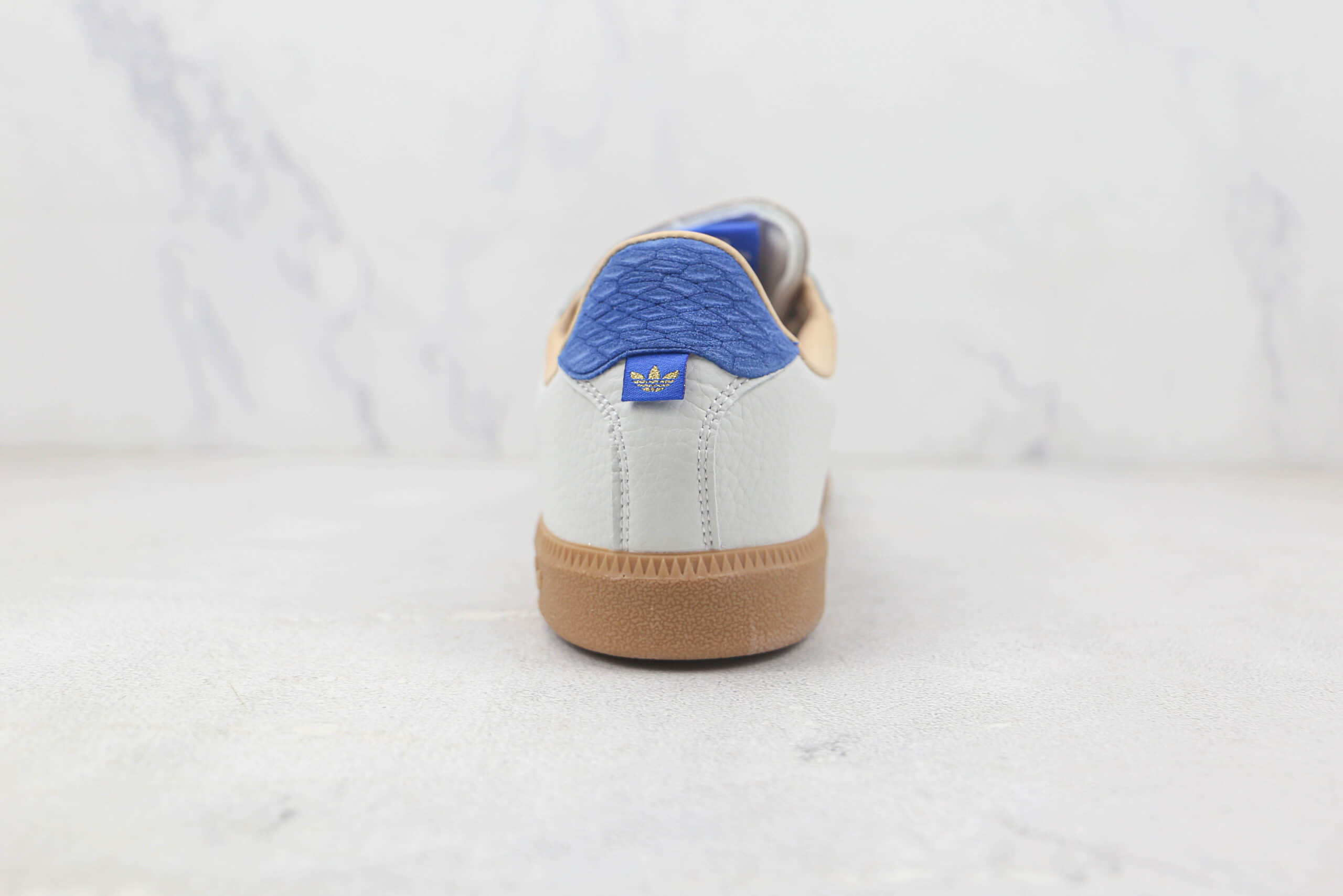 阿迪达斯Adidas Originals German Trainer三叶草白蓝色复古风德训鞋 阿迪达斯三叶草系列 货号:HQ6457