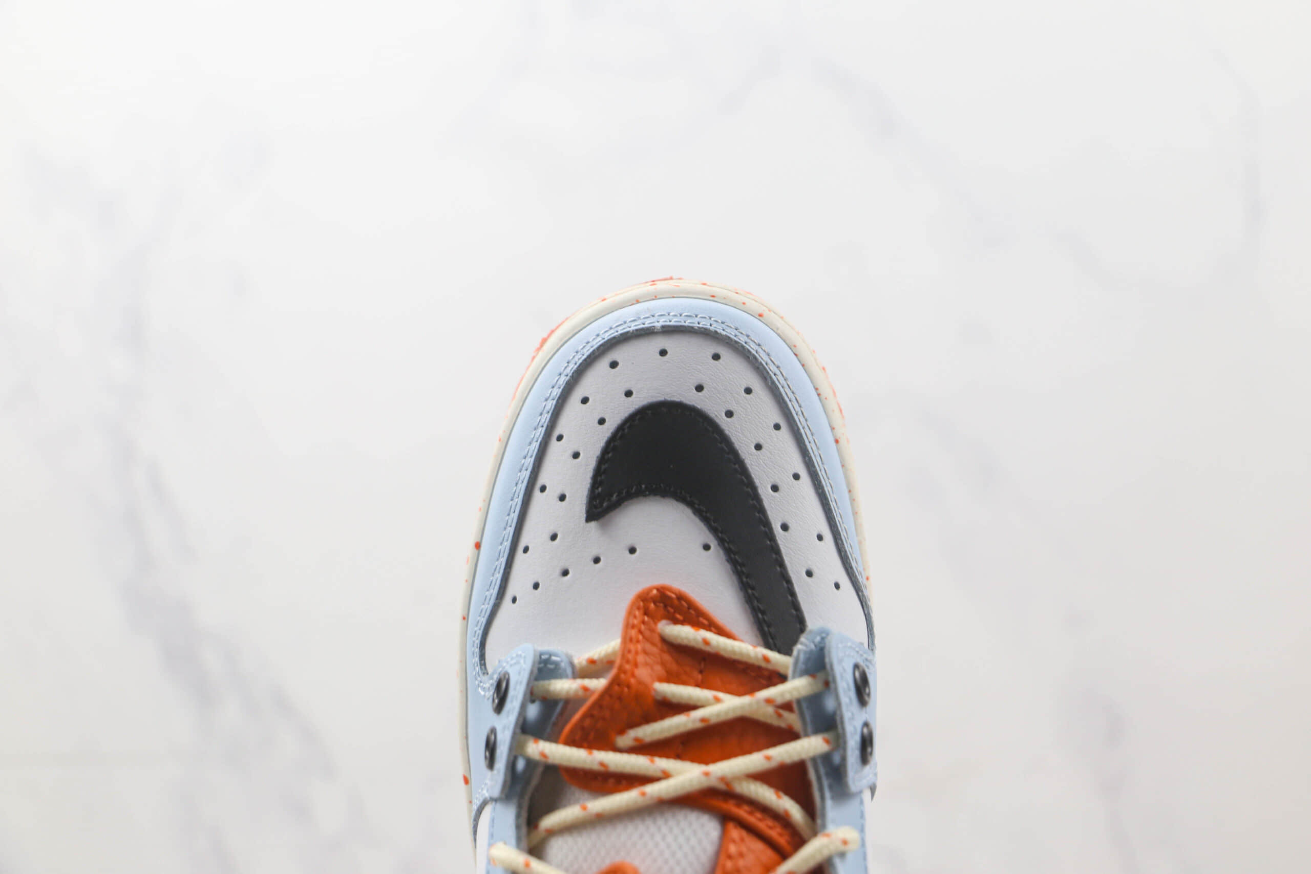 耐克Nike SB Dunk HIGH PRO纯原版本低帮SB DUNK蓝白绿色断钩板鞋 耐克DUNK校园板鞋 货号：BQ6817-035