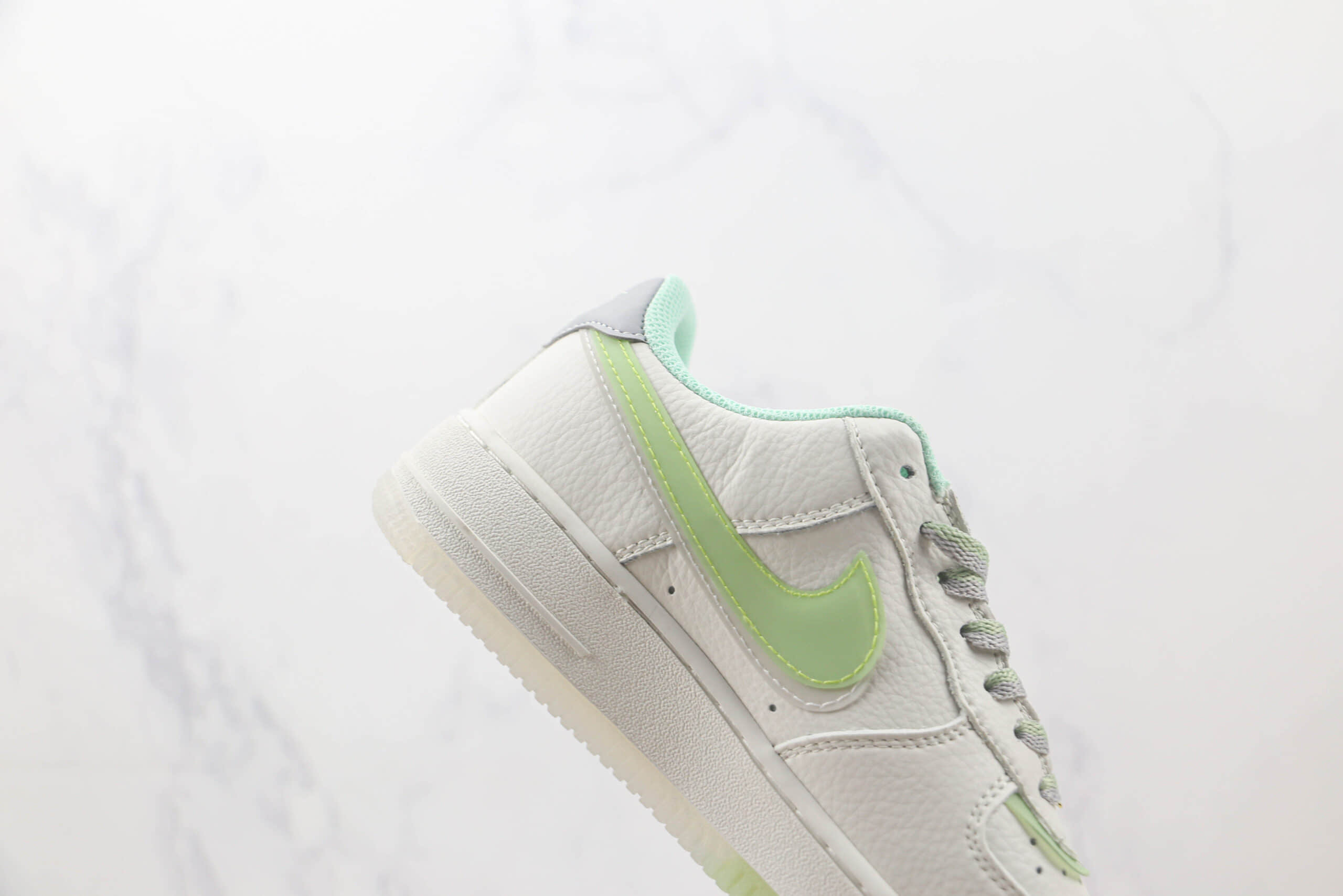 耐克Nike Air Force 1 Low 07 Mojito纯原版本低帮空军一号莫吉托白绿色板鞋 耐克空军一号校园板鞋 货号:CW1574-802