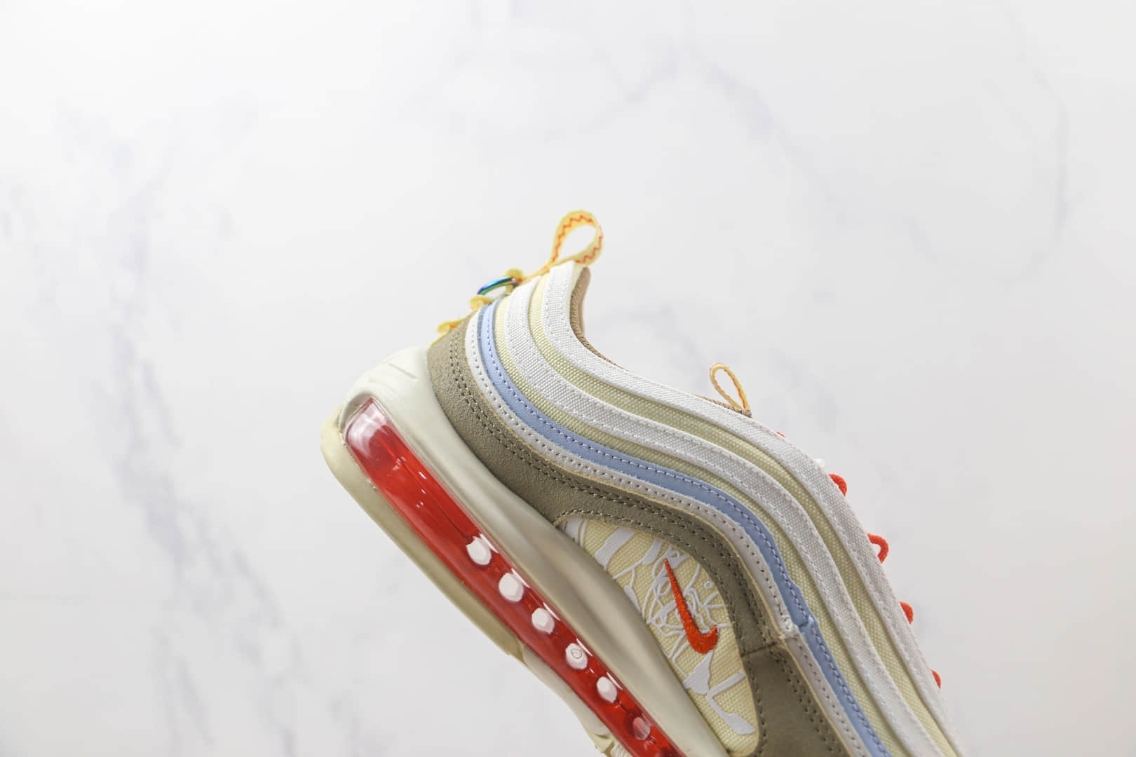 耐克Nike Air Max 97纯原版本Max系列子弹头黄棕色气垫鞋 莆田耐克Max系列 货号：DX6037-782