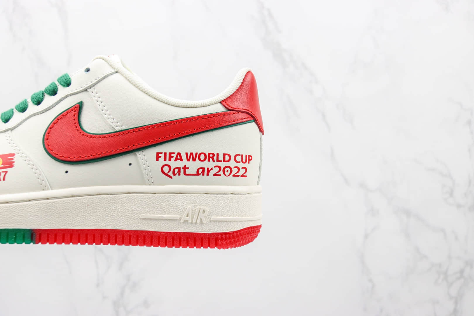 耐克Nike Air Force 1 Low 07纯原版本低帮空军一号世界杯主题系列米白红色板鞋 耐克空军一号校园板鞋 货号:DR9868-900