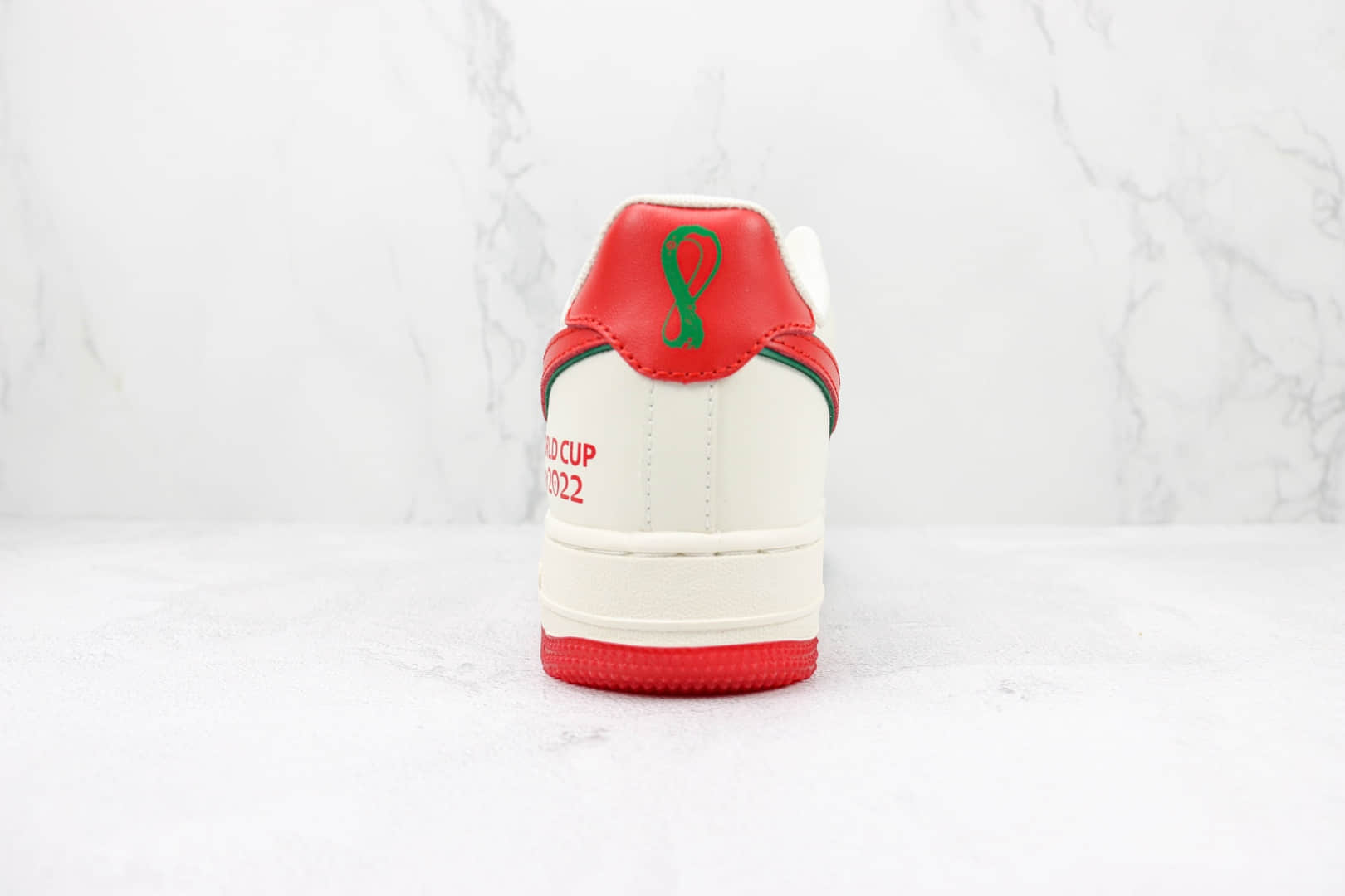耐克Nike Air Force 1 Low 07纯原版本低帮空军一号世界杯主题系列米白红色板鞋 耐克空军一号校园板鞋 货号:DR9868-900