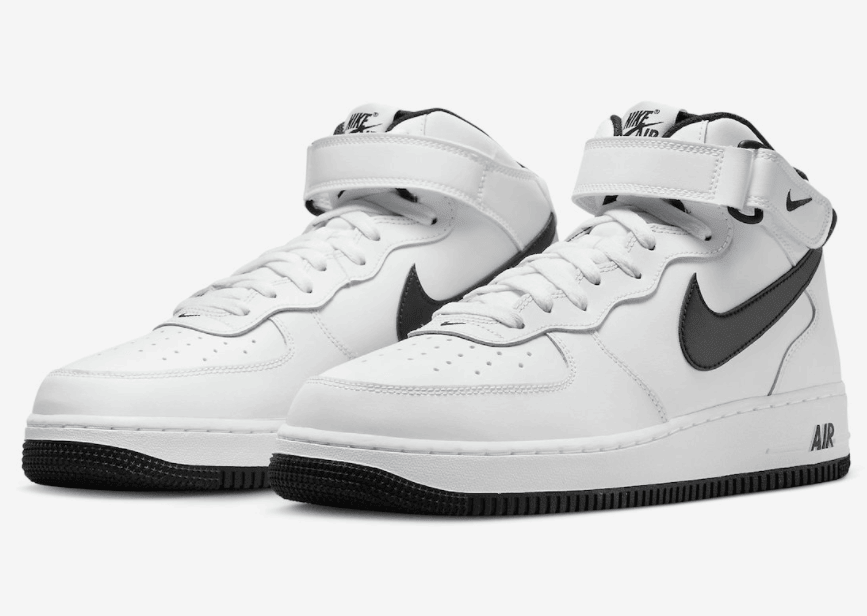 经典黑白!这双中帮AF1超百搭! 货号:DV0806-101