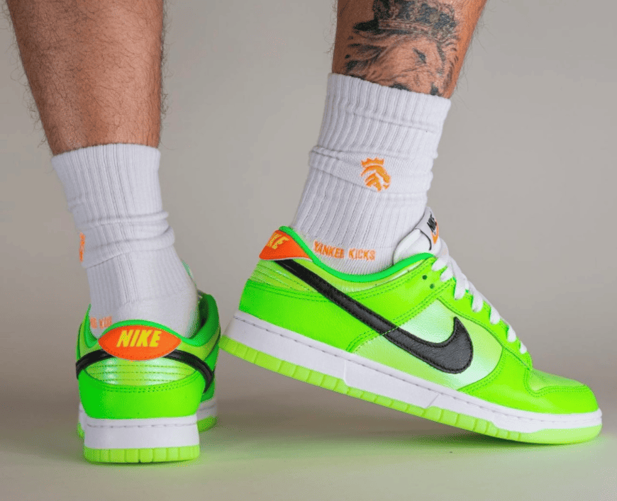 吸睛夜光大底!这双荧光绿Dunk太骚气! 货号:FJ4610-702