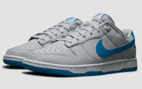 复古灰蓝！低帮Dunk新配色曝光！ 货号：DV0831-001