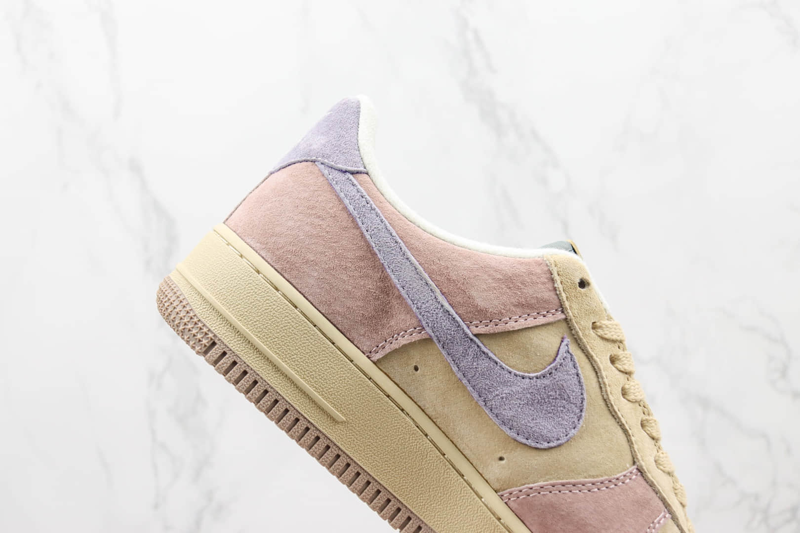 耐克Nike Air Force 1 Low 07纯原版本低帮空军一号情人节限定芋泥紫配色板鞋 莆田耐克空军一号系列 货号:ZB2121-103