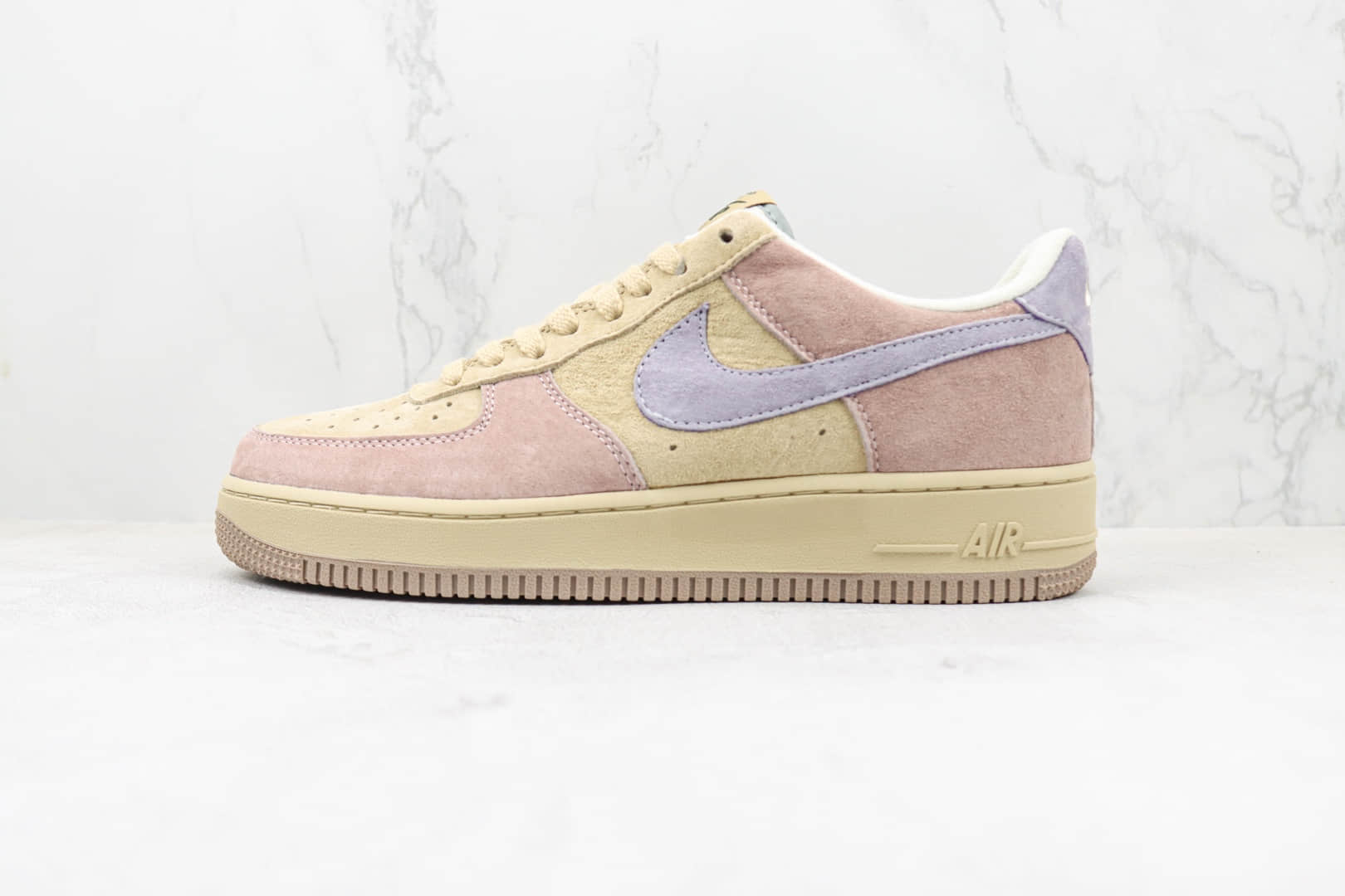 耐克Nike Air Force 1 Low 07纯原版本低帮空军一号情人节限定芋泥紫配色板鞋 莆田耐克空军一号系列 货号:ZB2121-103