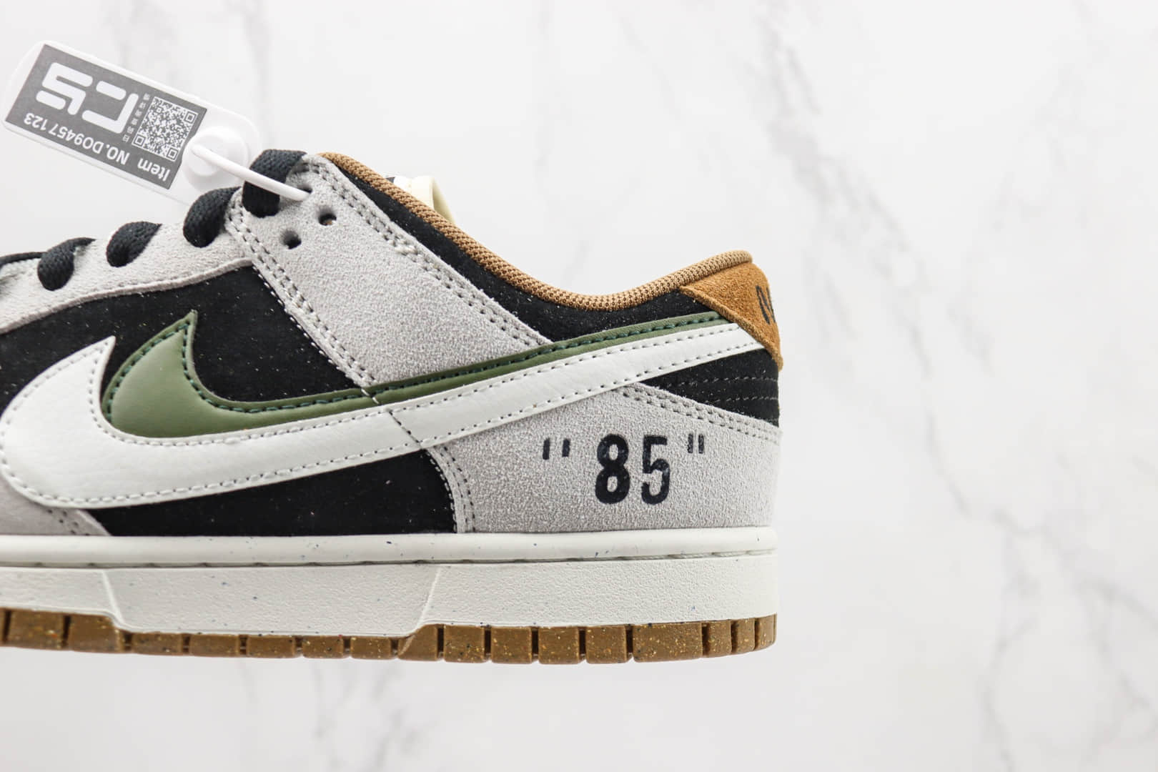 耐克Nike Dunk Low纯原版本低帮Dunk米灰黑色双钩板鞋 莆田天花板Dunk系列 货号:DO9457-123