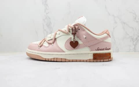 耐克Nike Dunk Low纯原版本低帮Dunk复古甜心玫瑰粉解构板鞋 莆田天花板Dunk系列 货号：DD1503-118