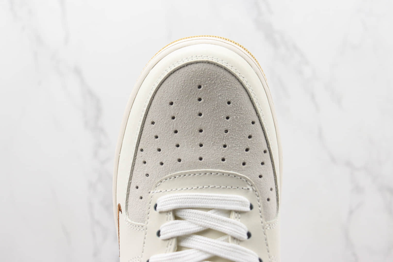 耐克Nike Air Force 1 '07 Low纯原版本低帮空军一号兔年限定杏色浅咖板鞋 莆田天花板AF1系列 货号:AE3398-668