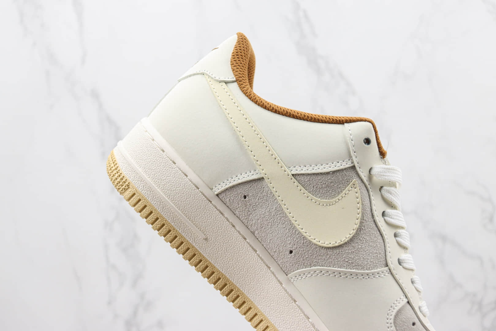 耐克Nike Air Force 1 '07 Low纯原版本低帮空军一号兔年限定杏色浅咖板鞋 莆田天花板AF1系列 货号:AE3398-668