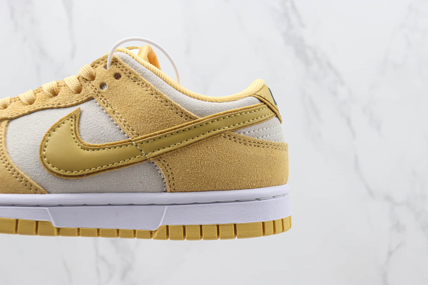 耐克Nike Dunk Low纯原版本低帮Dunk白黄芝士布丁板鞋 莆田天花板Dunk系列 货号:DV7411-200