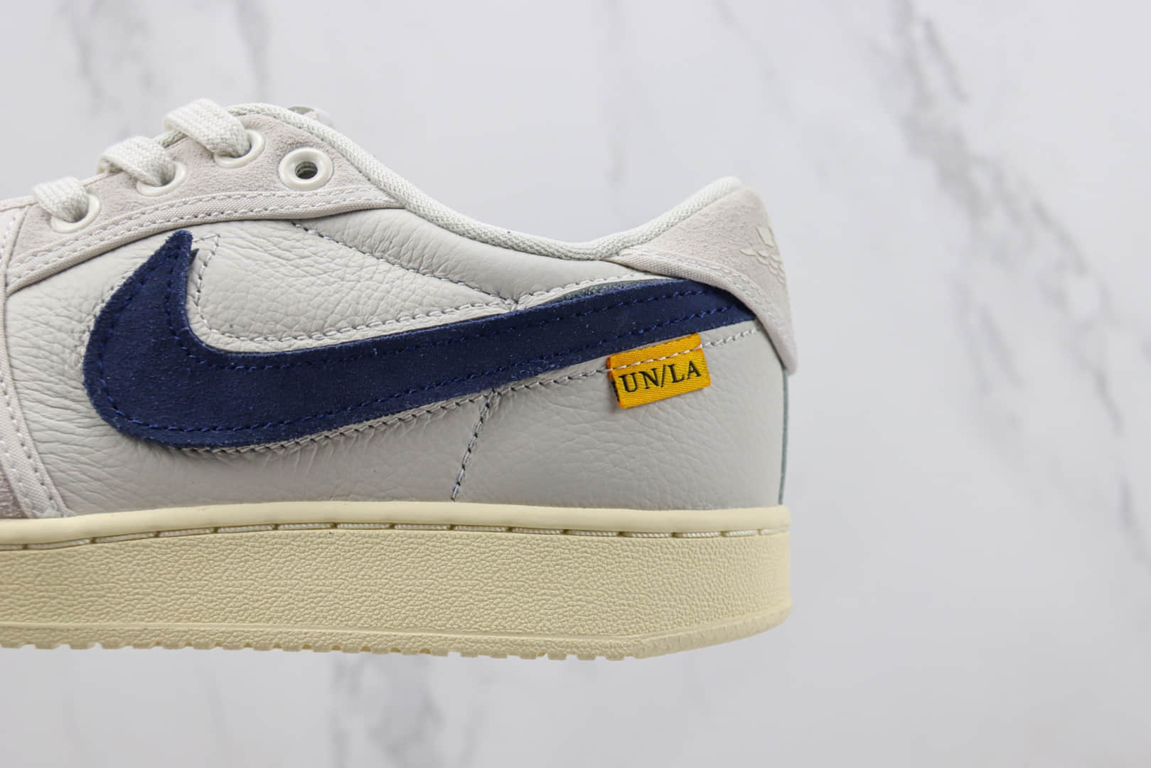 乔丹Union x Jordan 1 KO “Sail”纯原版本UN联名AJ1白灰蓝板鞋 莆田天花板AJ1系列 货号:DZ4864-100