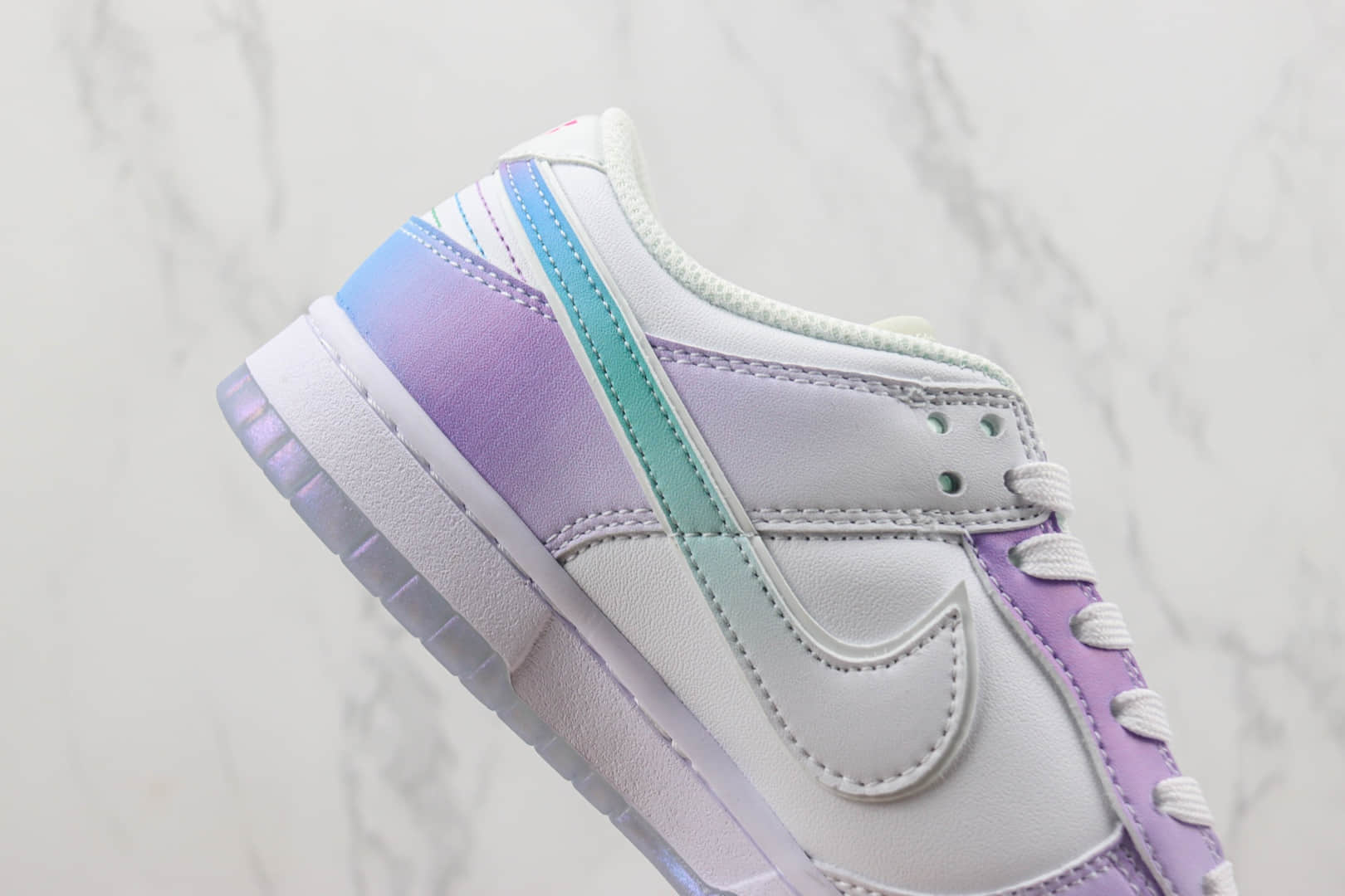 耐克Nike Dunk Low纯原版本低帮Dunk白蓝紫渐变板鞋 莆田天花板Dunk系列 货号:FJ7743-194