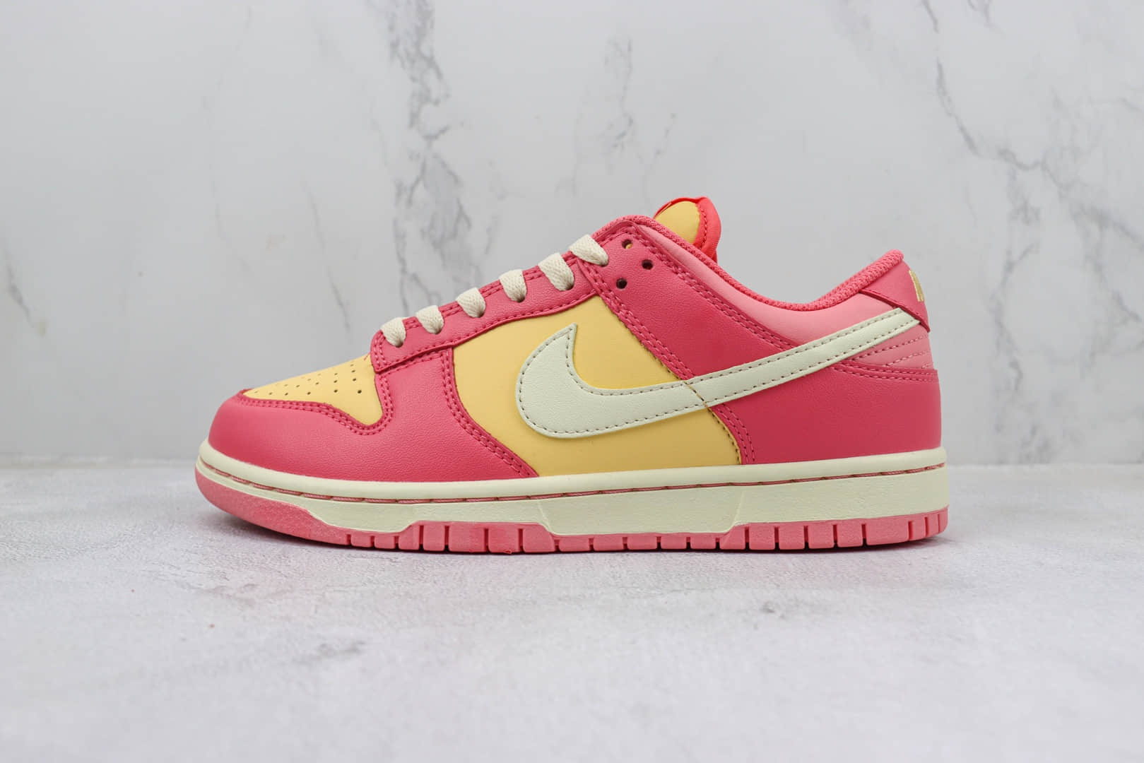 耐克Nike Dunk Low纯原版本低帮Dunk黄粉色板鞋 莆田天花板Dunk系列 货号:DH9765-200