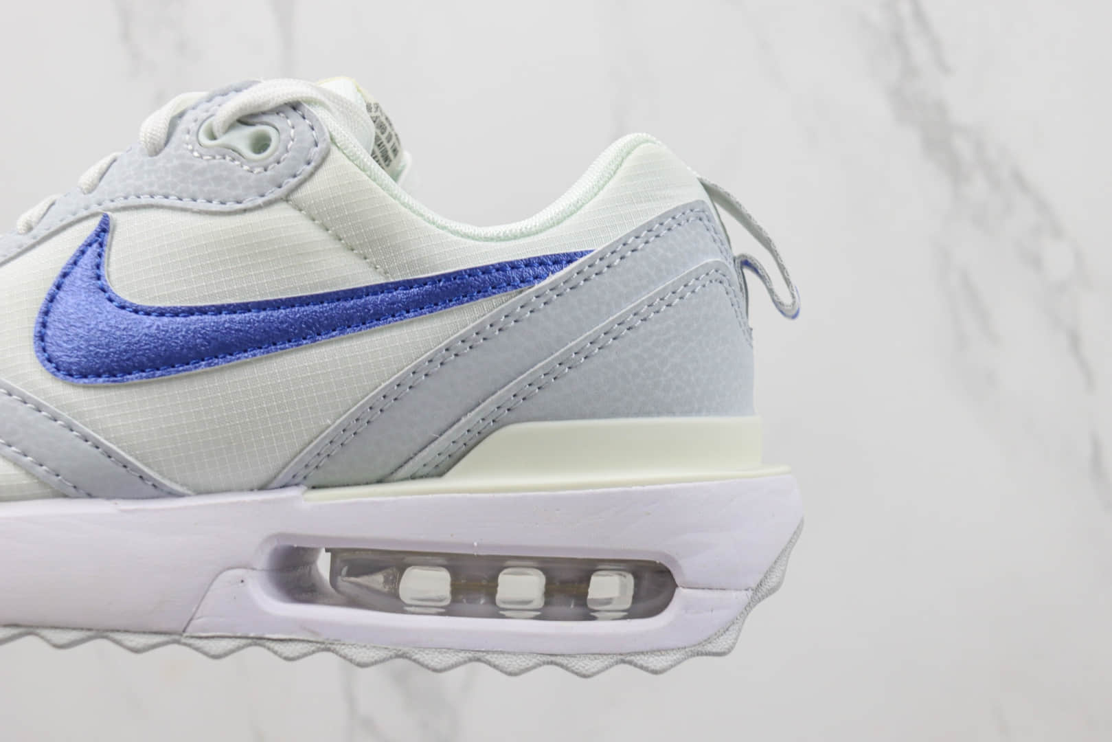 耐克Nike Air Max Dawn纯原版本黎明系列白灰蓝气垫跑鞋 莆田耐克工厂 货号:DR2395-100