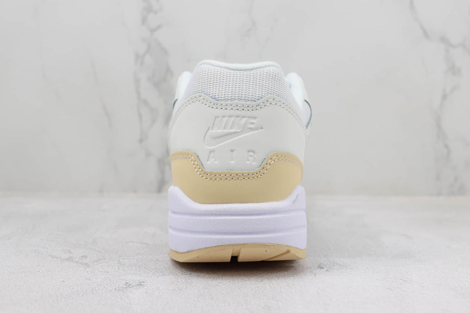 耐克Nike Air Max 1 PRM纯原版本Max1白黄色复古气垫跑鞋 莆田复刻耐克 货号:FB5060-100