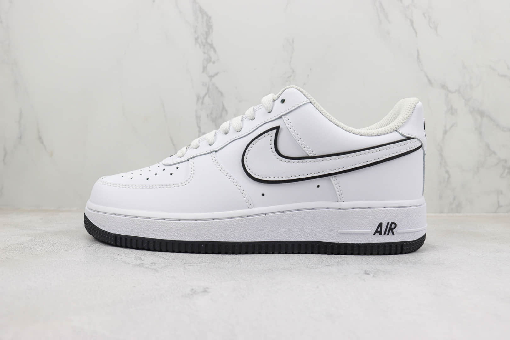 耐克Nike Air Force 1'07 Low纯原版本低帮空军一号AF1白黑板鞋 莆田天花板AF1系列 货号:DV0788-103