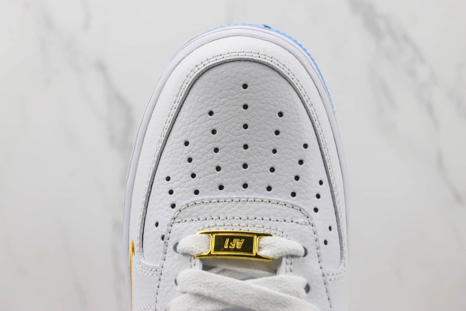 耐克Nike Air Force 1 Low纯原版本空军一号低帮AF1白蓝色40周年纪念板鞋 莆田天花板AF1 货号:DD1225-003