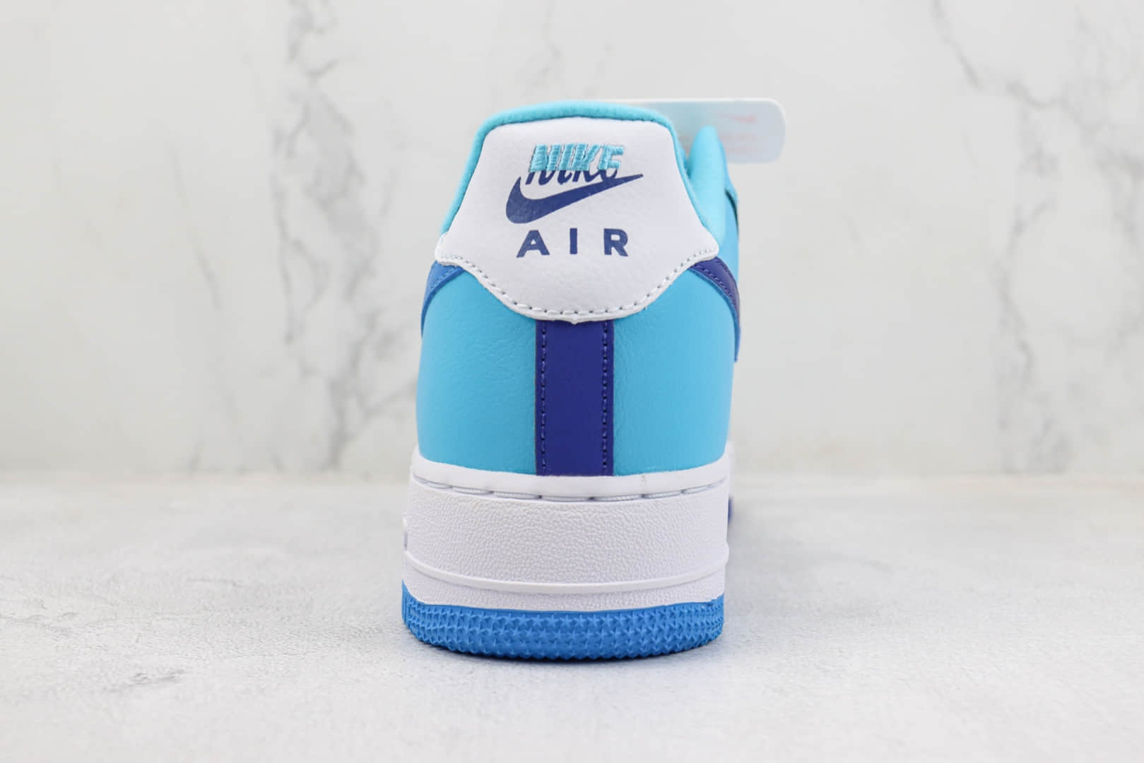 耐克Nike Air Force 1 Low纯原版本空军一号低帮AF1白蓝拼接板鞋 莆田天花板AF1 货号：DZ2522-100