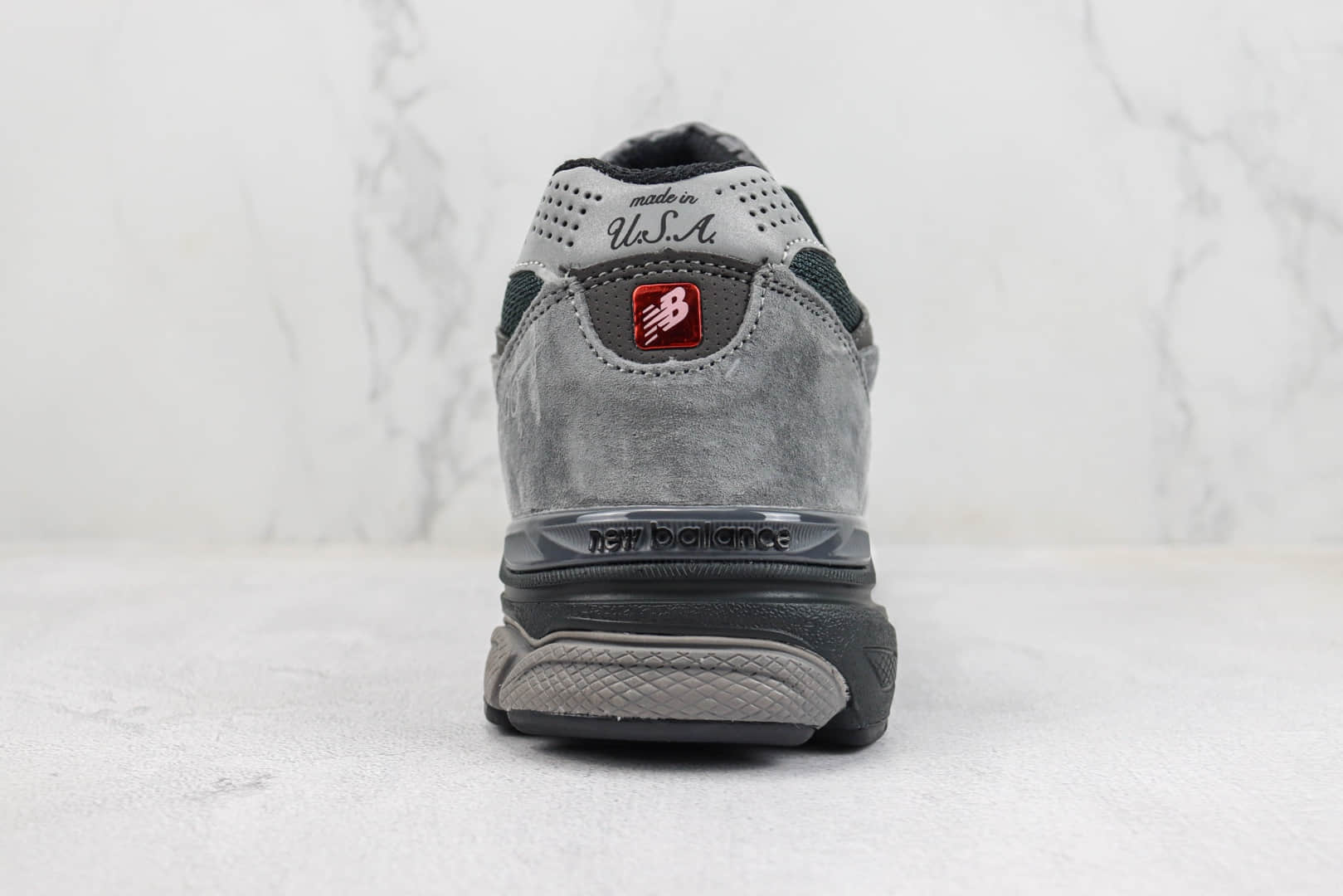 新百伦United Arrows & Sons x New Balance 990V3纯原版本UA联名NB990V3炭灰色复古跑鞋 莆田新百伦货源 货号:M990UA3