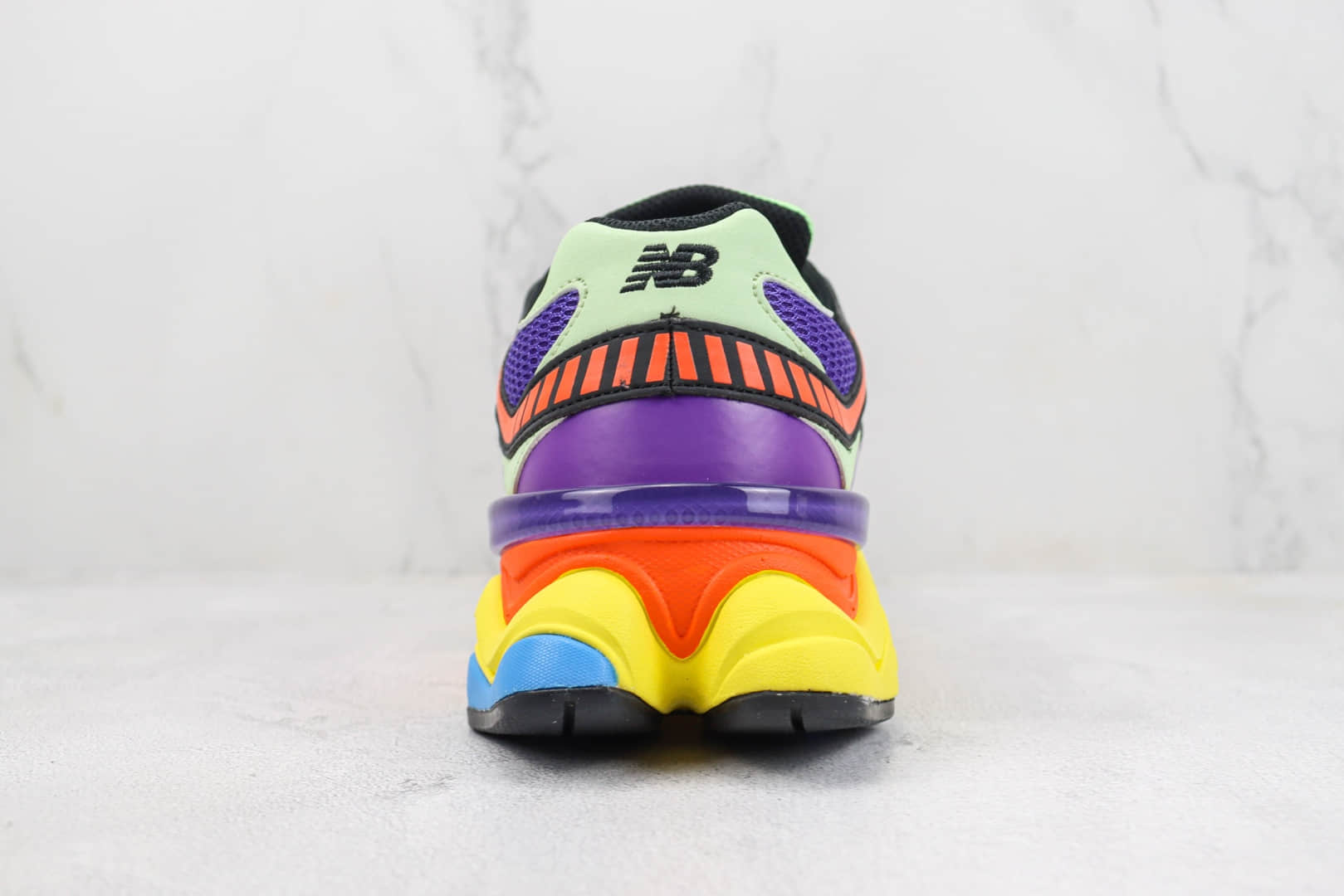 新百伦New Balance 9060纯原版本NB9060彩色拼接千禧风小象蹄复古慢跑鞋 莆田新百伦货源 货号：U9060NBX