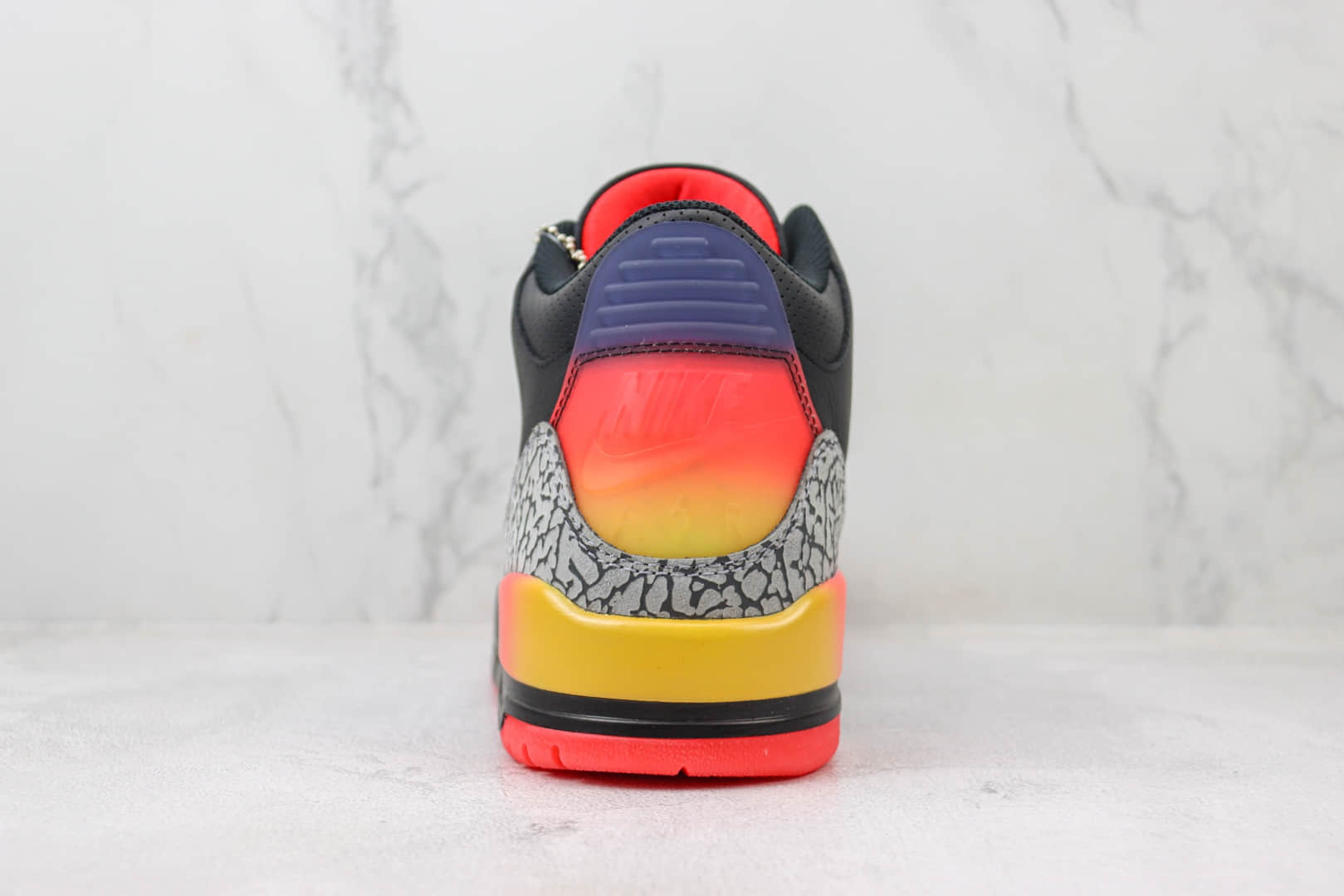 乔丹J Balvin × Air Jordan 3纯原版本乔3重磅联名AJ3落日渐变篮球鞋 莆田复刻鞋货源 货号:FN0344-001