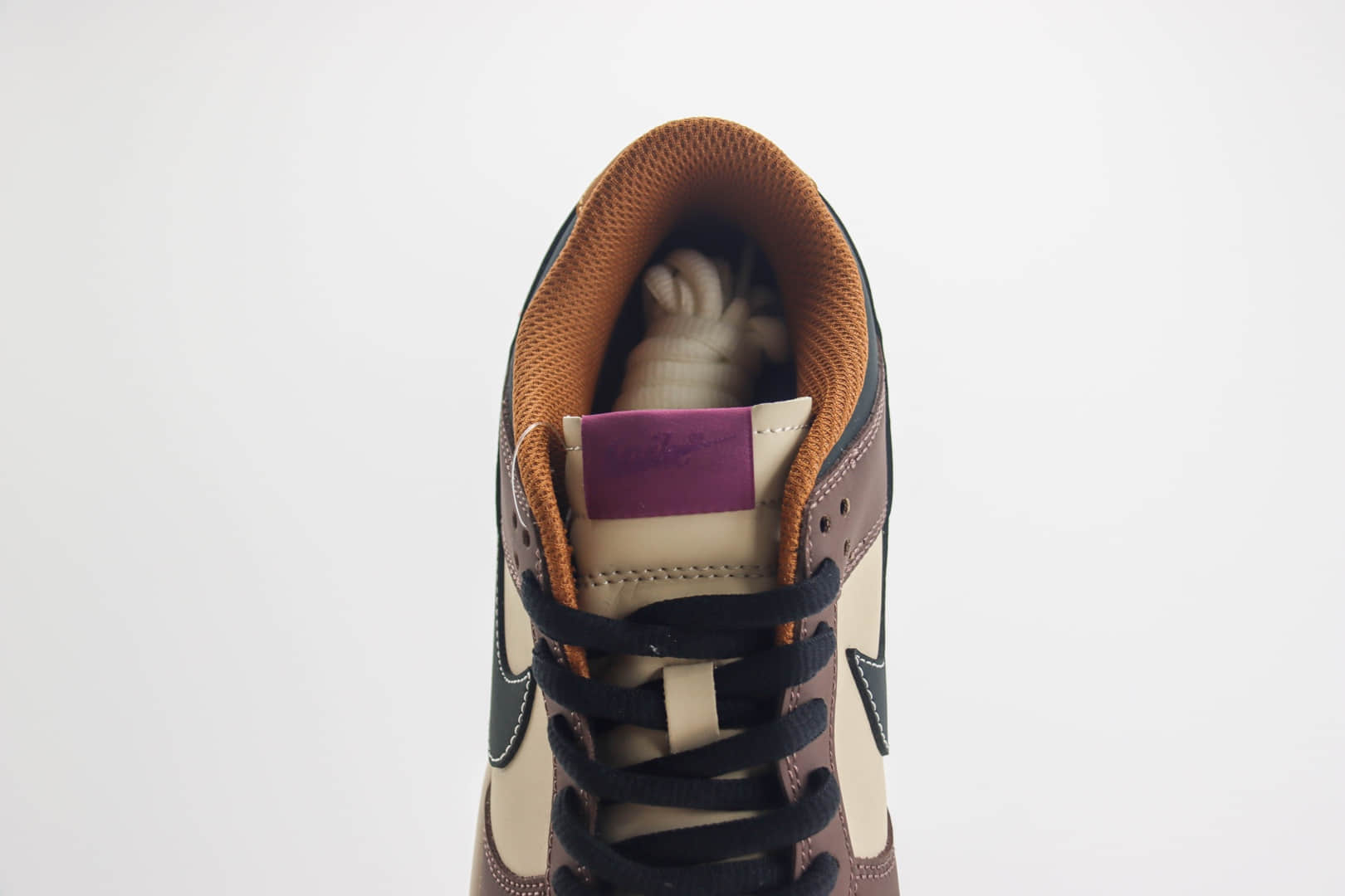 耐克Nike Dunk Low纯原版本低帮Dunk米棕色板鞋 莆田天花板Dunk 货号:MU0232-370