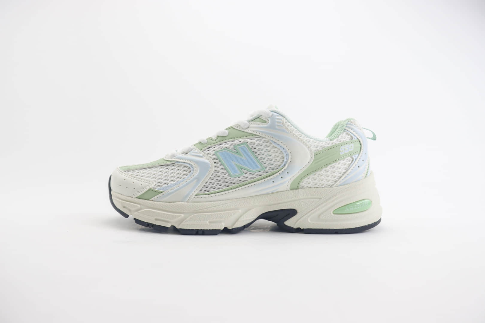 新百伦New Balance 530纯原版本NB530白绿色复古跑鞋 莆田新百伦货源 货号:MR530ZO