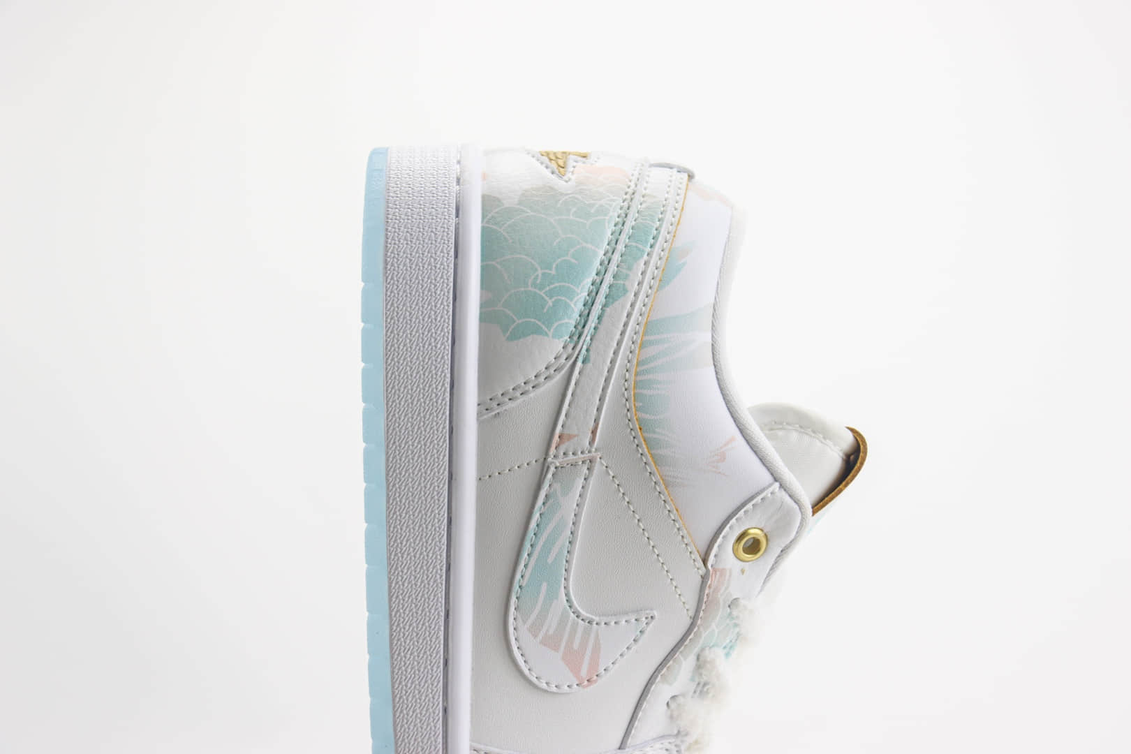 乔丹Air Jordan 1 Retro Low纯原版本低帮AJ1龙年限定CNY青帘烟雨板鞋 莆田AJ货源 货号：FN8901-164