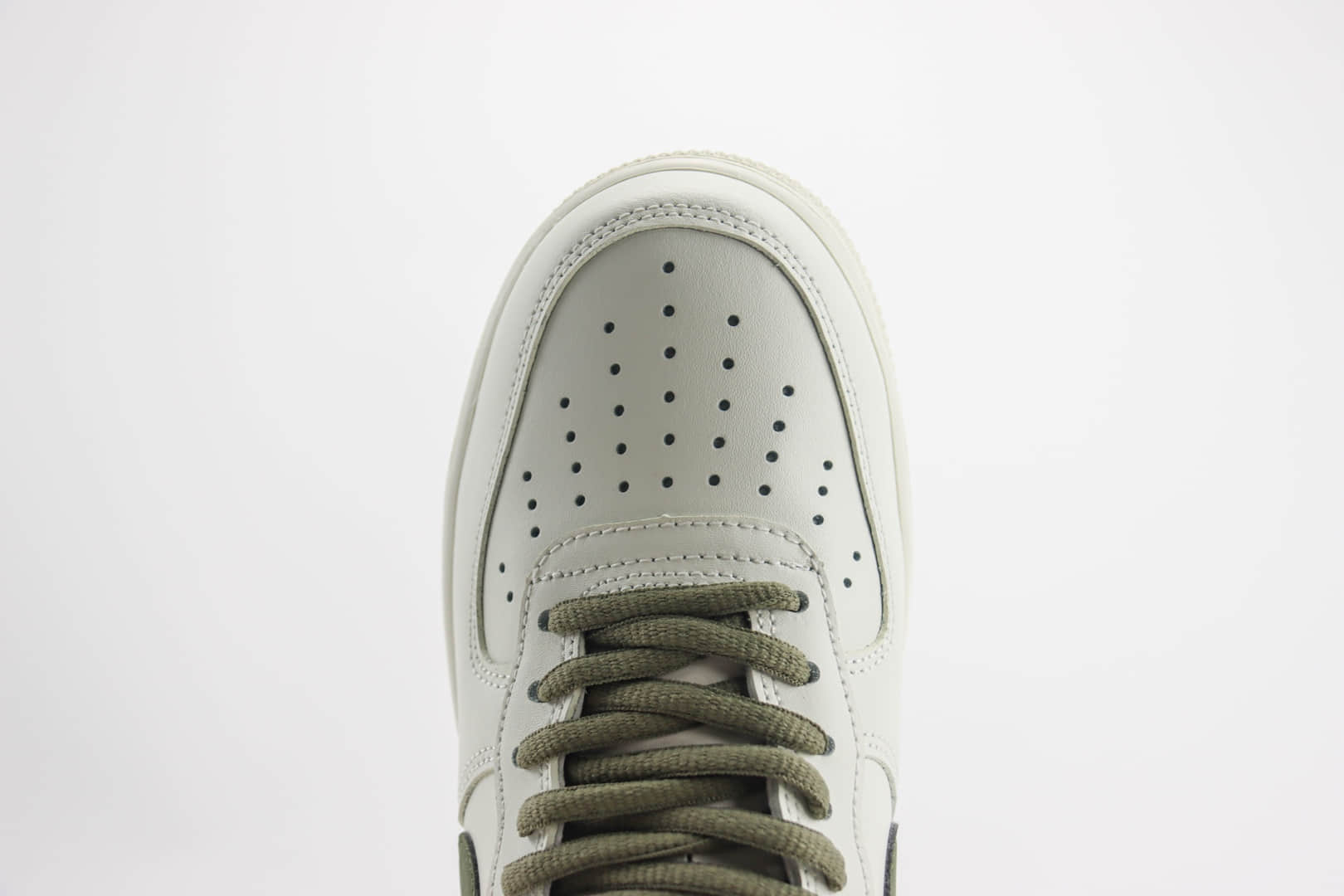 耐克Nike Air Force 1 Low纯原版本空军一号AF1白绿色板鞋 莆田耐克批发 货号：CQ5059-110