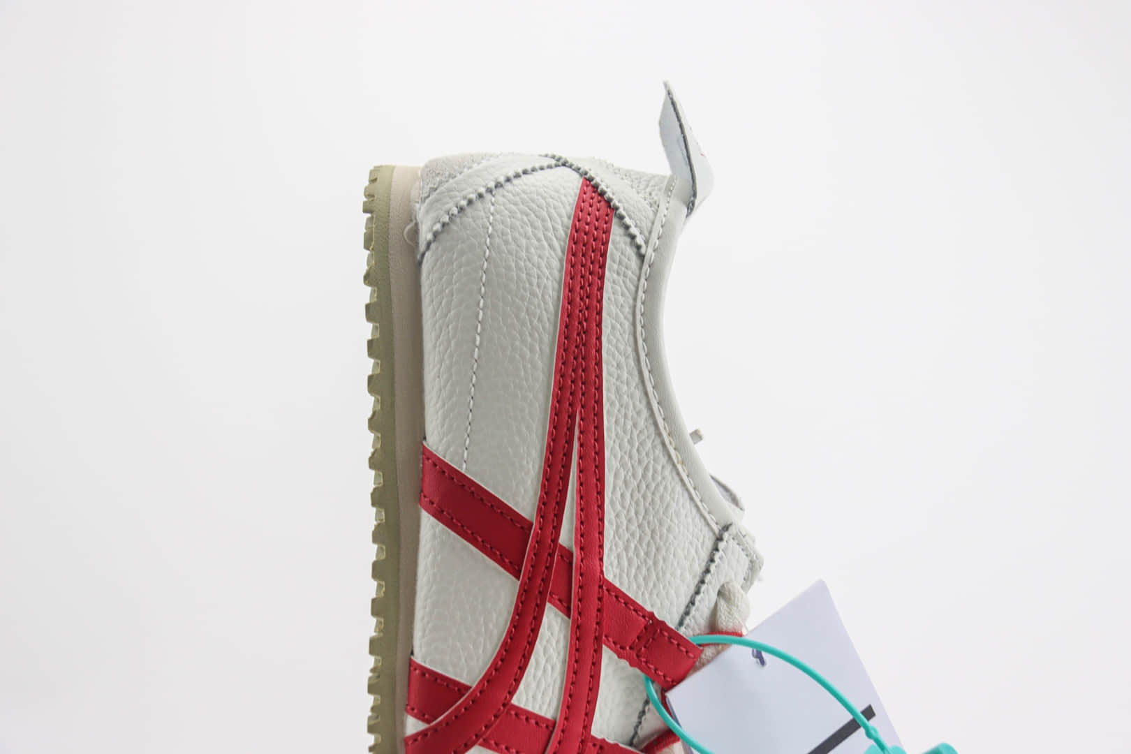 亚瑟士Onitsuka Tiger MEXICO 66纯原版本鬼冢虎龙年限定白红色龙吟虎啸绑带解构训练鞋 莆田亚瑟士货源 货号：1183C216-100