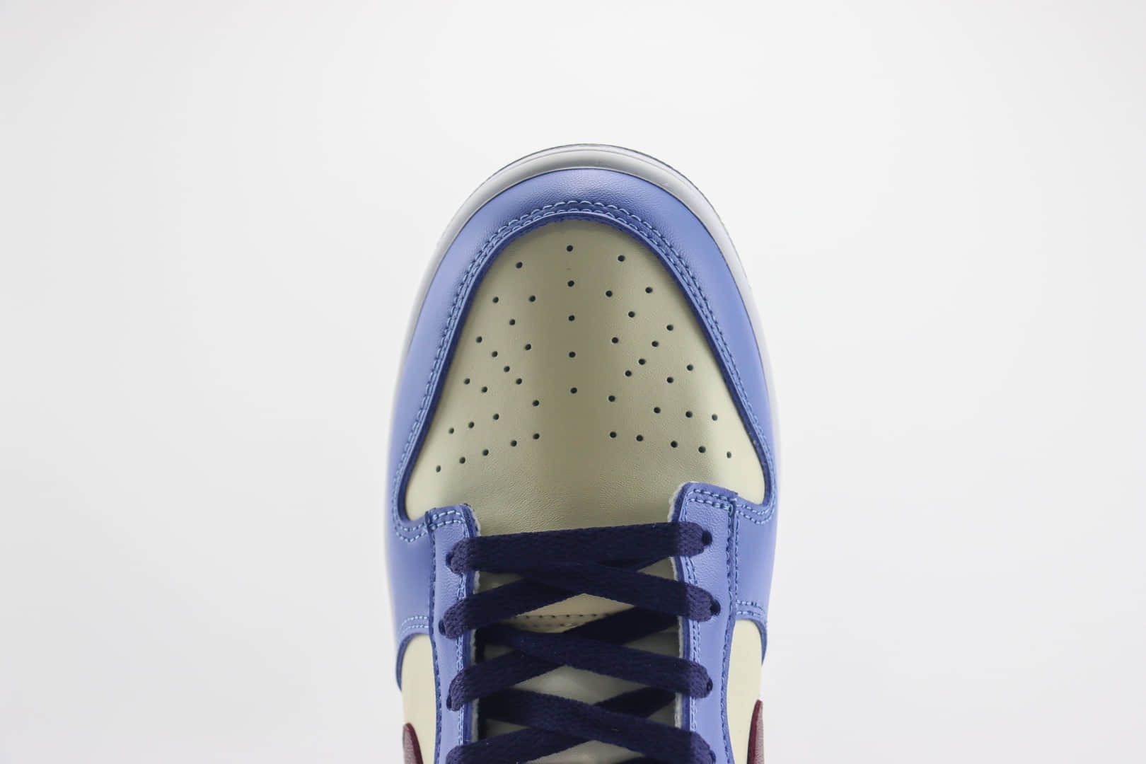 耐克Nike SB Dunk Low纯原版本低帮SB Dunk米白蓝酒红勾板鞋 莆田耐克代理 货号：FV8119-161