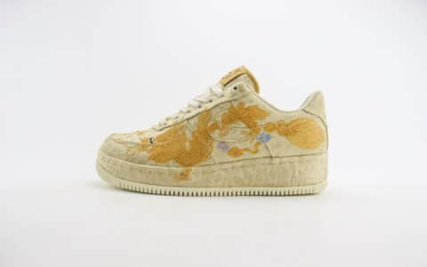 耐克Nike Air Force 1 Low纯原版本空军一号AF1龙凤呈祥限量版板鞋 莆田耐克代理 货号：HJ4285-777