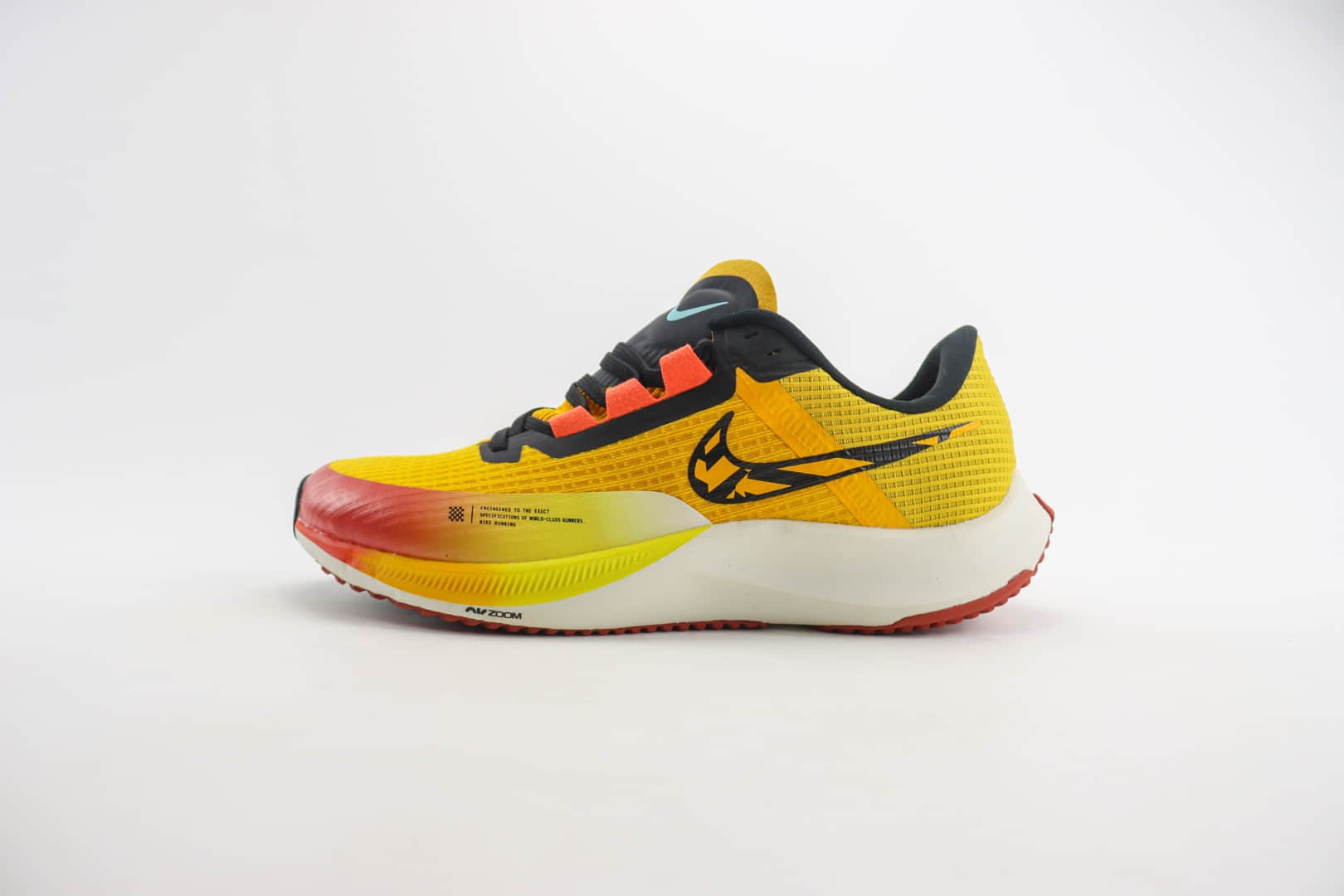 耐克Nike Air Zoom Rival Fly 3纯原版本红黄渐变马拉松轻量跑鞋 莆田耐克货源 货号：DO2424-739