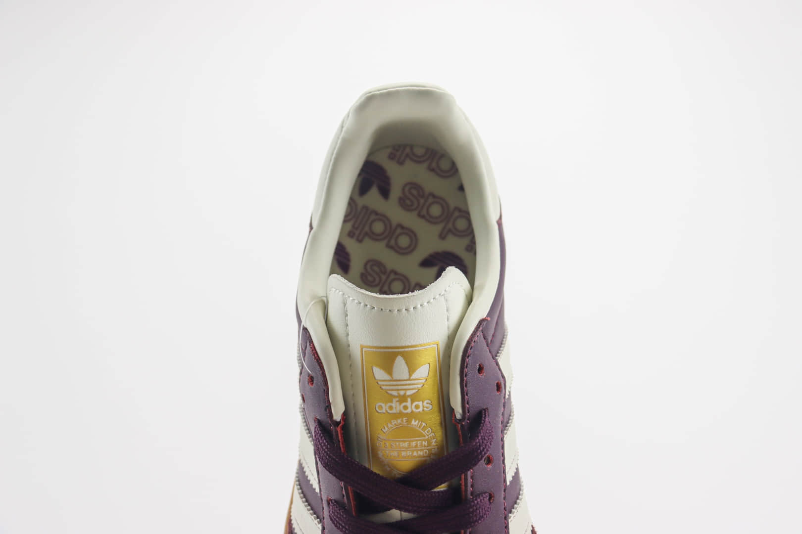 阿迪达斯adidas originals Samba纯原版本桑巴复古酒红板鞋 莆田阿迪达斯货源 货号：ID0477
