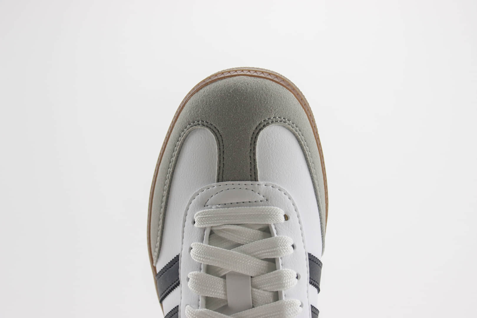 阿迪达斯adidas originals Samba OG纯原版本桑巴白灰黑生胶德训鞋 莆田阿迪达斯代理 货号：FW2427