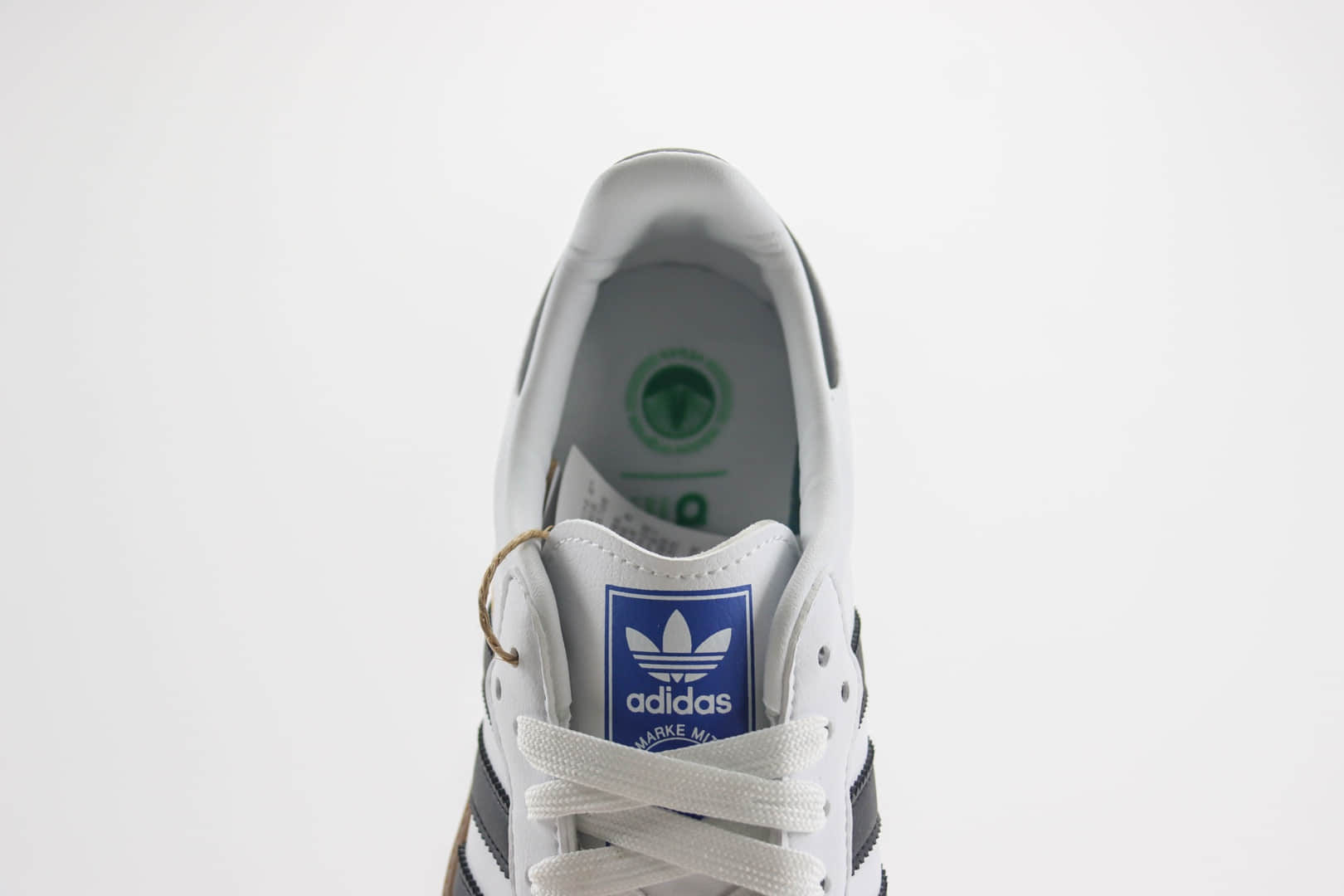 阿迪达斯adidas originals Samba OG纯原版本桑巴白灰黑生胶德训鞋 莆田阿迪达斯代理 货号：FW2427