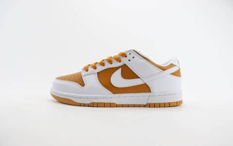 耐克Nike SB Dunk Low纯原版本低帮SB Dunk白棕色滑板板鞋 莆田耐克代理 货号：FQ6965-700