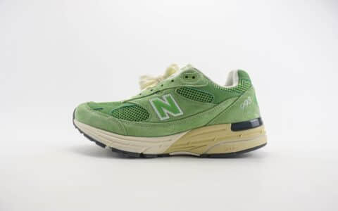 新百伦New Balance 993纯原版本NB993青草绿美产复古跑鞋 莆田新百伦货源 货号：U993GW