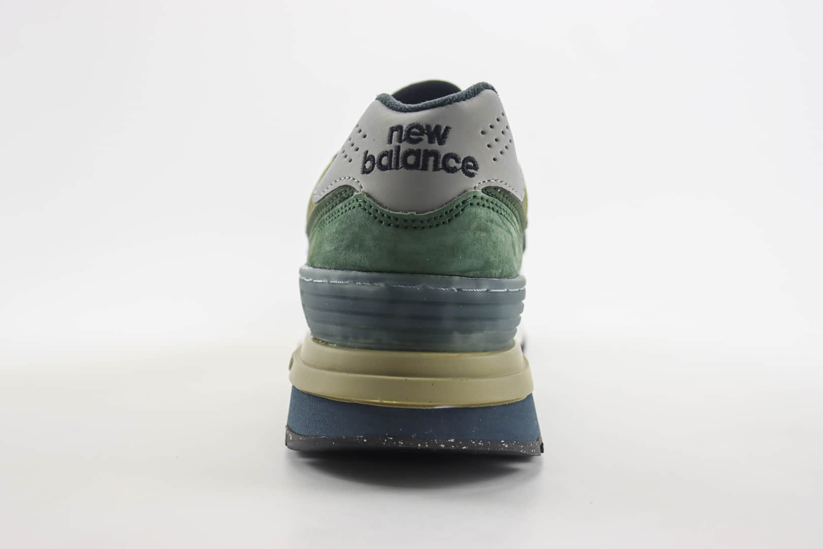 新百伦New Balance 574纯原版本墨绿色NB574复古运动鞋 莆田新百伦货源 货号：U574LGIL