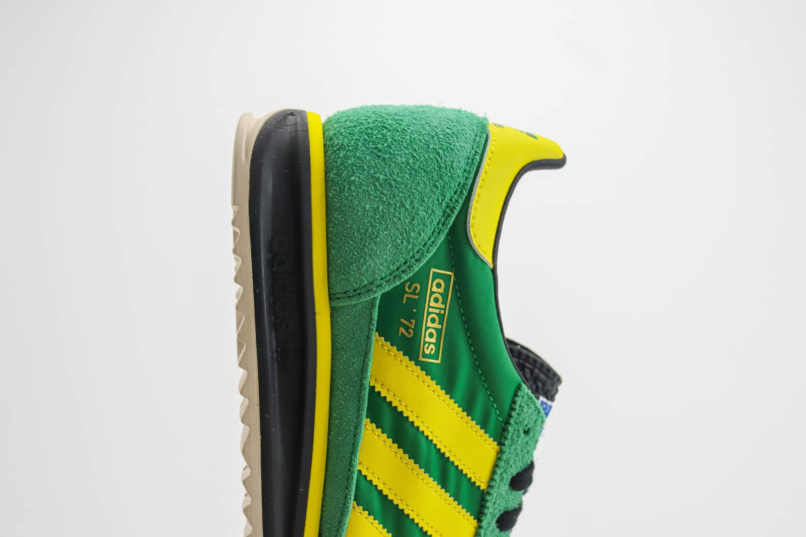 阿迪达斯adidas Originals SL 72 RS(Reshaped)纯原版本绿黄色复古慢跑鞋 莆田复刻鞋货源 货号:IG2133