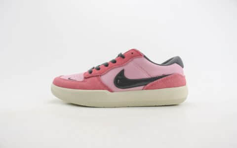 耐克Nike SB Force 58纯原版本粉黑色板鞋 莆田耐克代理 货号：FN8894-621
