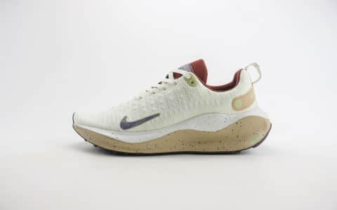 耐克Nike React Infinity Run 4纯原版本米白色马拉松跑鞋 莆田耐克代理 货号：HF5710-101