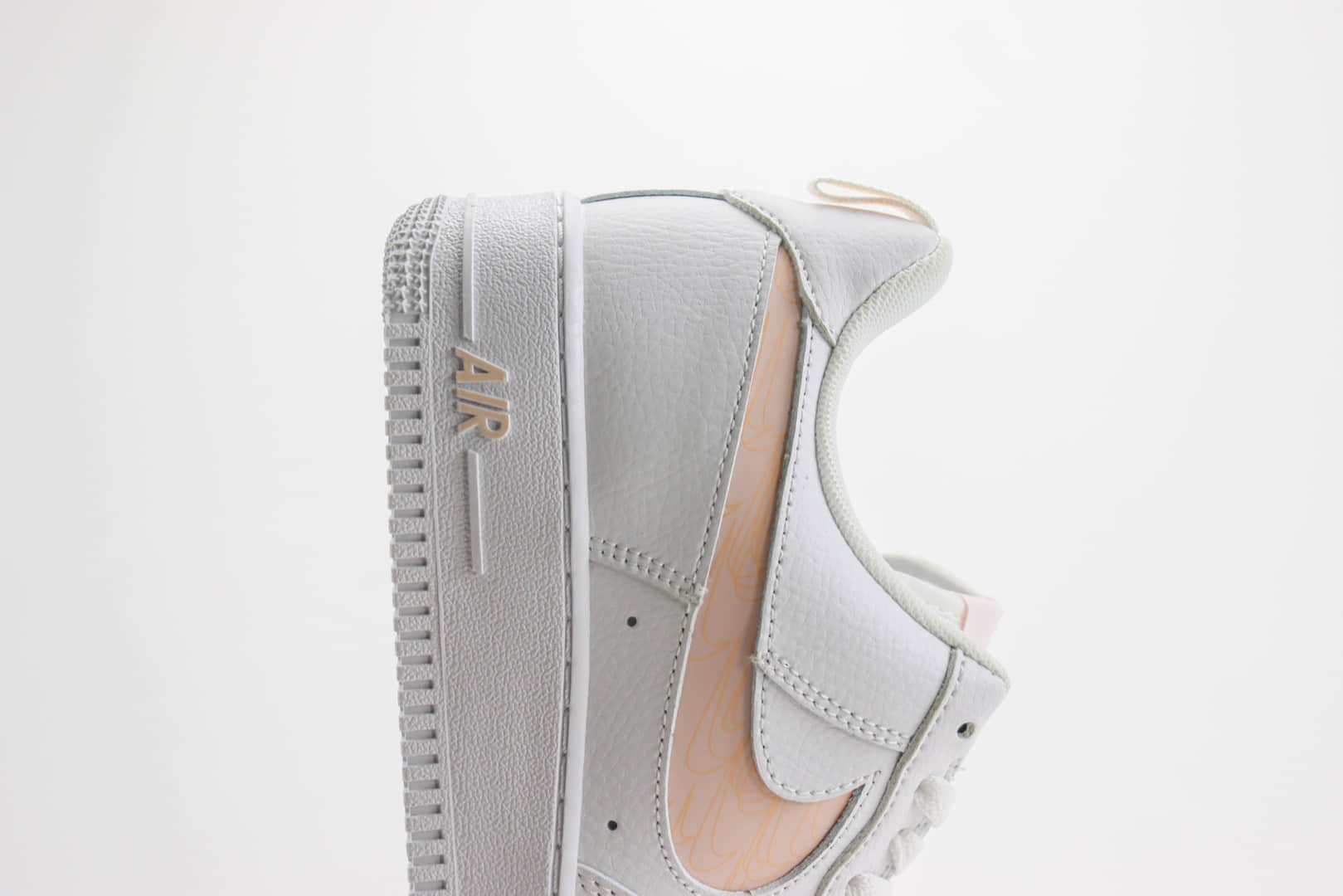 耐克Nike Air Force 1纯原版本空军一号白粉橙色AF1低帮板鞋 莆田耐克代理 货号:FB8971-700