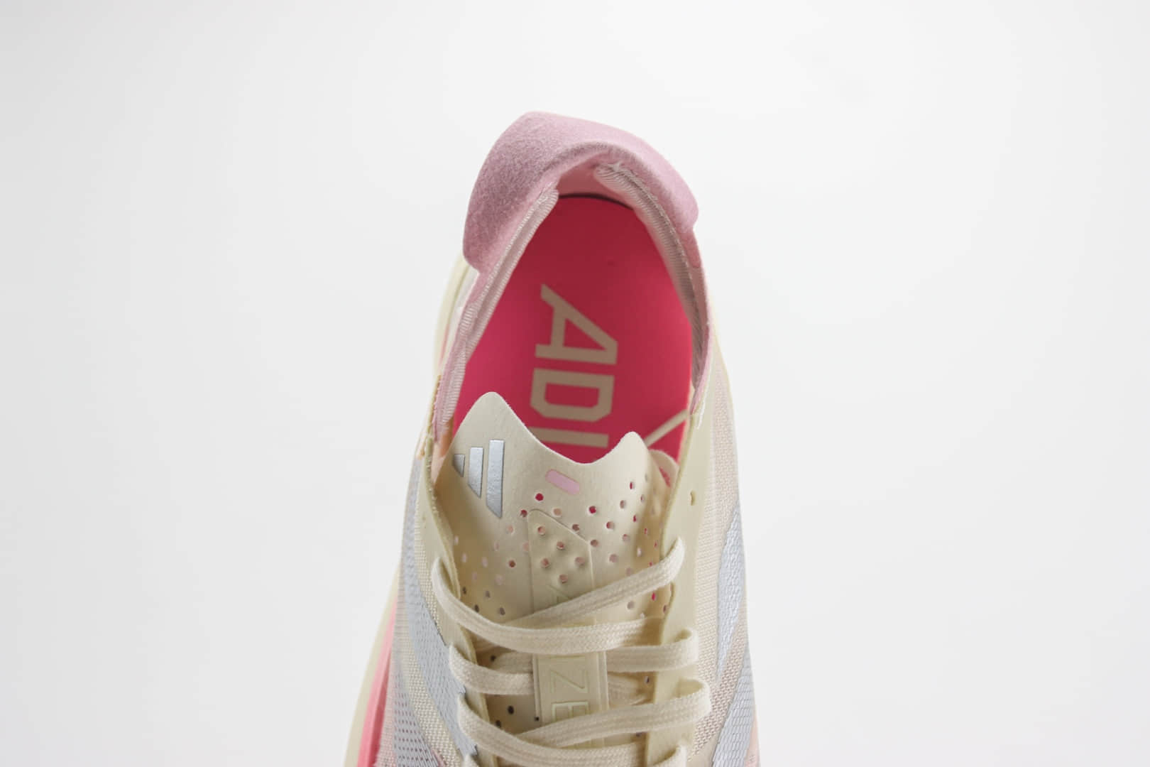 阿迪达斯adidas Adizero Adios Pro 3纯原版本粉白竞速跑鞋 莆田复刻鞋货源 货号：IG6440